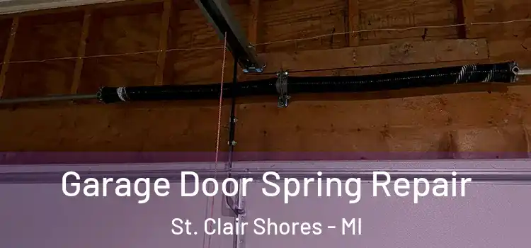  Garage Door Spring Repair St. Clair Shores - MI